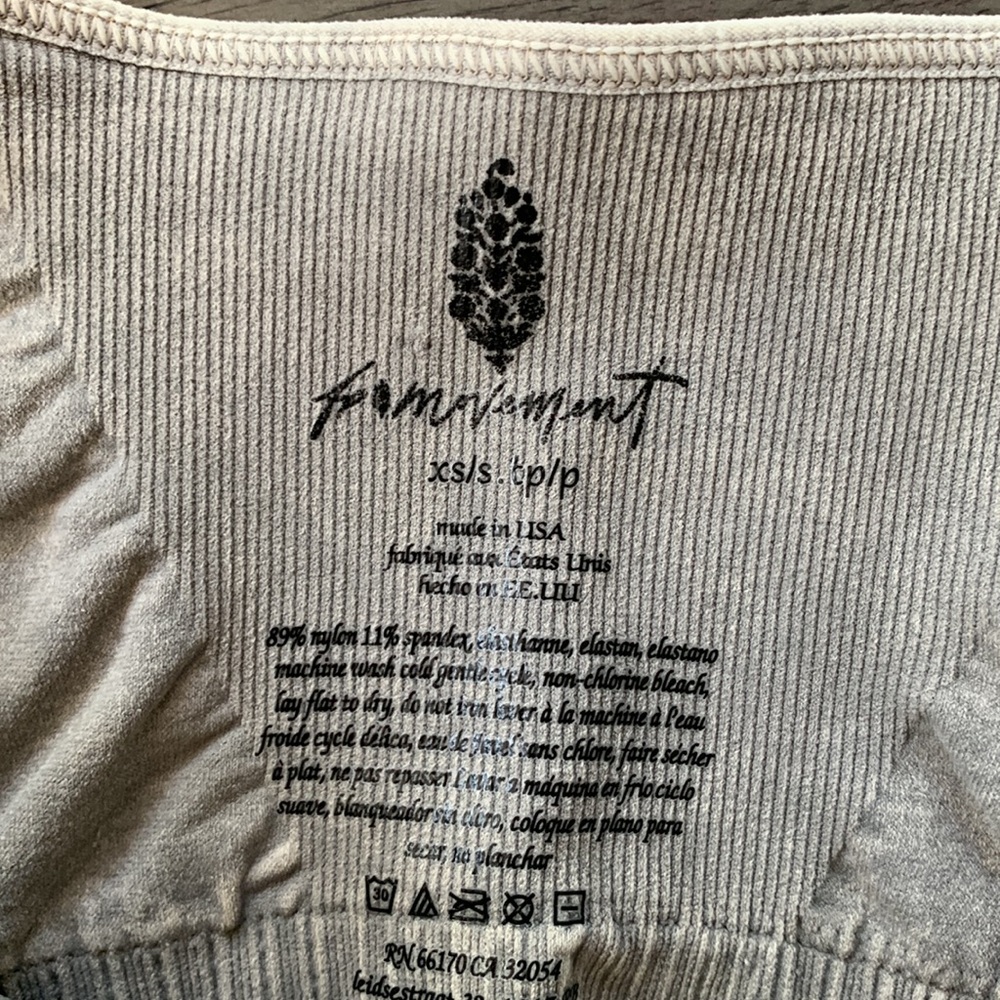 NWOT! FP Free People Movement Good Karma Square Neck Bra Sz XS/S LAST ONE! - Picture 8 of 8